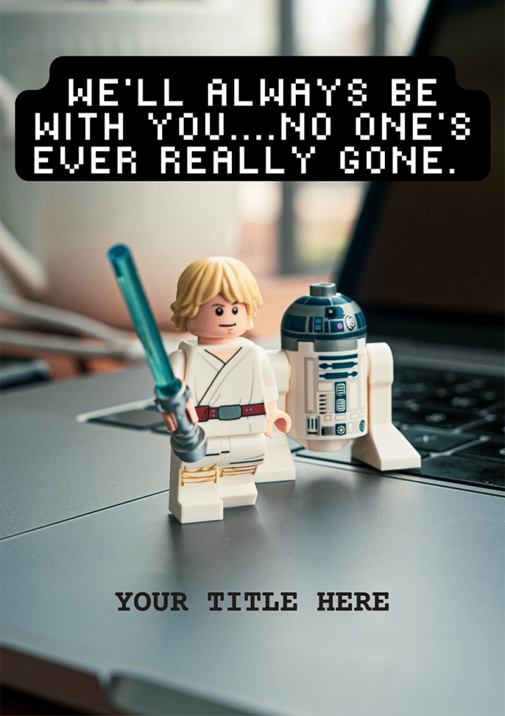 Lego Luke Skywalker Farewell Card