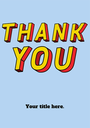 Big THANKS Greeting Card