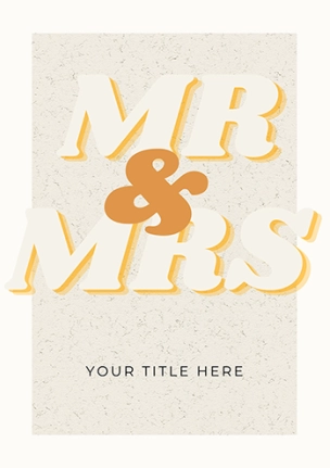 Classic Mr & Mrs Wedding Card