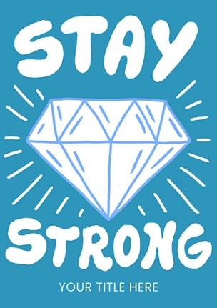 Diamond Strength Motivational Get Well Soon Card