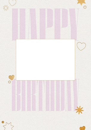 Cute Happy Birthday Photo Card