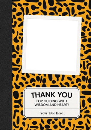 Thank You for Guiding with Wisdom and Heart Teacher Photo Card