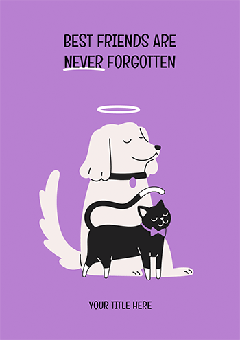 Best Friends Never Forgotten - Online Pet Sympathy Card