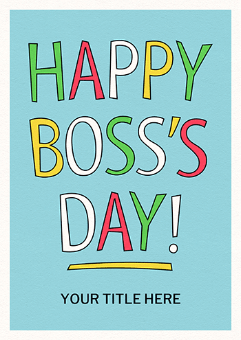 Bold & Bright Boss Cheers