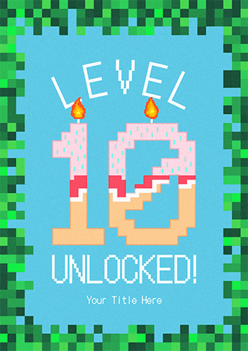 Level 10 Unlocked Birthday Card