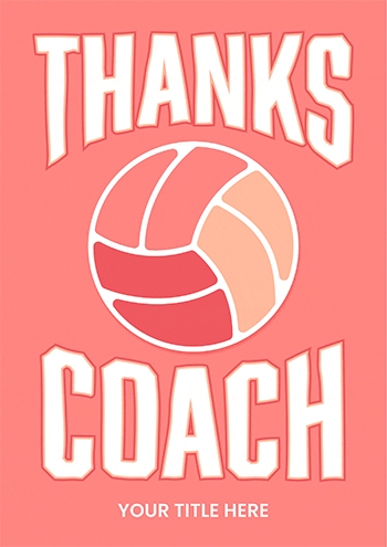 Thanks Coach Netball - Animated Team Card