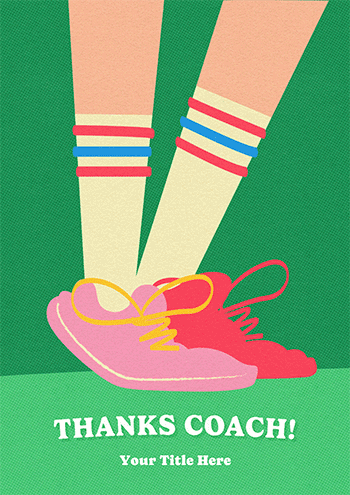 Thanks Coach - Fun Group Card for Team Appreciation