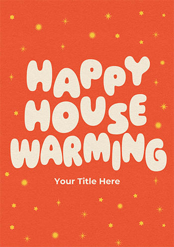 Happy Housewarming Starry Celebration Card