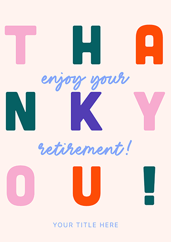 Thank You & Enjoy Retirement Card