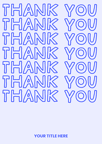Thank You and Farewell Card