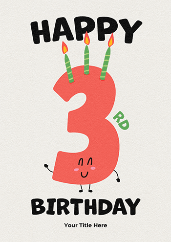 Three Cheers for 3! Card Design